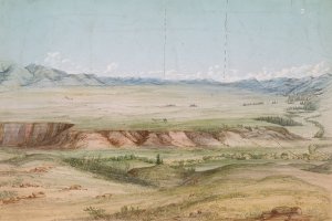 Big Hole Prairie from the North by John Mix Stanley Oil Painting