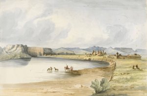 Fort Benton by John Mix Stanley Oil Painting