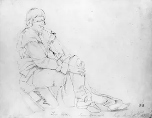 Jim Conner from McGuire Scrapbook Oil painting by John Mix Stanley