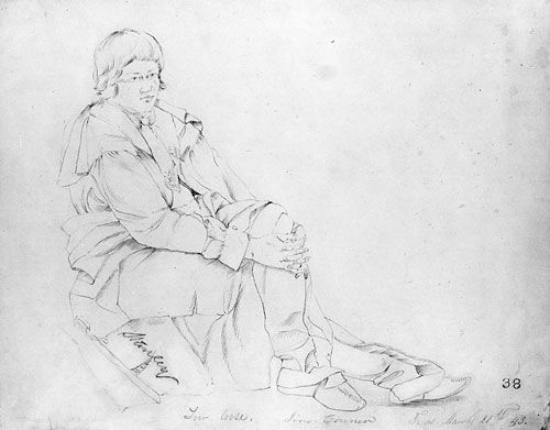 Main Product Photo of Jim Conner from McGuire Scrapbook Painting by John Mix Stanley