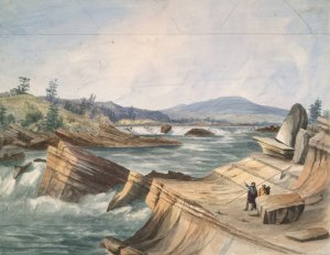Kettle Falls, Columbia River by John Mix Stanley Oil Painting