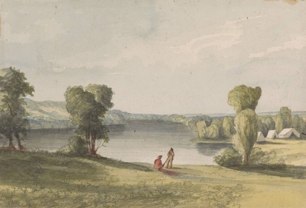 Main Product Photo of Lightning Lake  Painting by John Mix Stanley