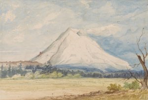 Mount Rainier Viewed from Near Steilacoom by John Mix Stanley Oil Painting