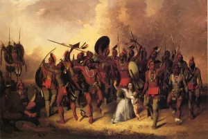 Osage Scalp Dance by John Mix Stanley - Oil Painting Reproduction