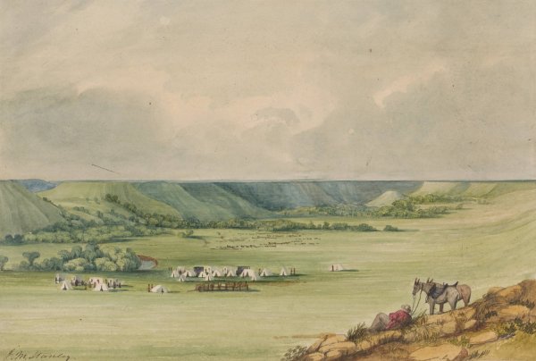 Main Product Photo of Sheyenne River  Painting by John Mix Stanley