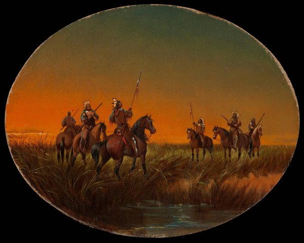 Main Product Photo of The Challenge  Painting by John Mix Stanley