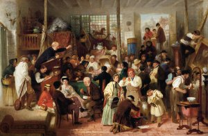 The Auction by John Morgan Oil Painting