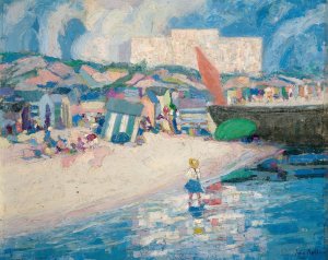 Low Tide by John Noble Oil Painting