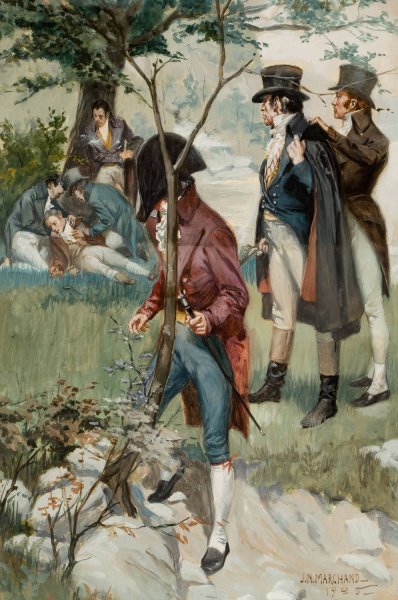Main Product Photo of Duels  Painting by John Norval Marchand