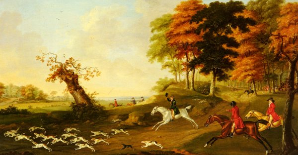 Main Product Photo of Fox Hunting Painting by John Nost Sartorius