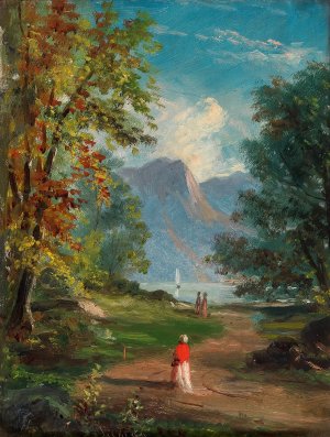 Landscape by John O'Brien Inman Oil Painting