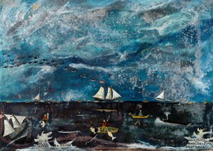 The Marblehead Fishermen by John Orne Johnson Frost Oil Painting