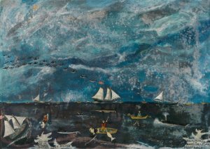The Marblehead Fishermen by John Orne Johnson Frost Oil Painting