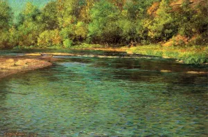 Iredescence of a Shallow Stream by John Ottis Adams - Oil Painting Reproduction