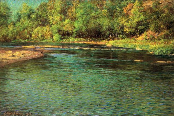 Main Product Photo of Iridescence of a Shallow Stream Painting by John Ottis Adams