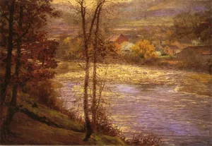 Morning on the Whitewater by John Ottis Adams - Oil Painting Reproduction