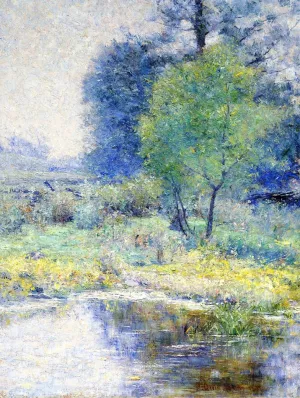 Spring Landscape by John Ottis Adams - Oil Painting Reproduction