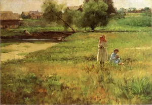 Summertime by John Ottis Adams - Oil Painting Reproduction