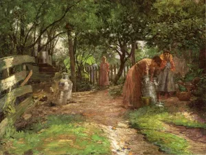 The Farm, Prarie Dell by John Ottis Adams Oil Painting