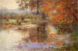 The Glimmerglass of the Mississinewa painting by John Ottis Adams