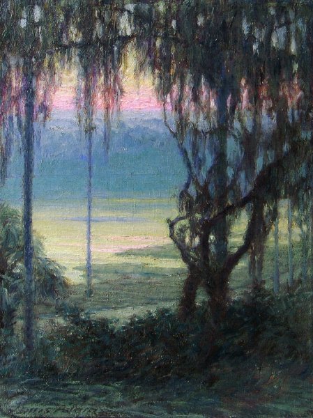 Main Product Photo of Twilight Along the Florida Coast Painting by John Ottis Adams