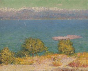Landscape, Antibes by John Peter Russell Oil Painting