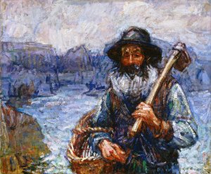 Mon ami 'Polite by John Peter Russell Oil Painting