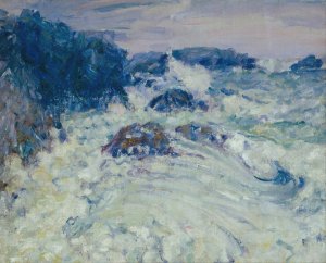 Rough sea, Morestil by John Peter Russell Oil Painting