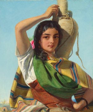 A Gypsy Water-Carrier of Seville by John Phillip Oil Painting