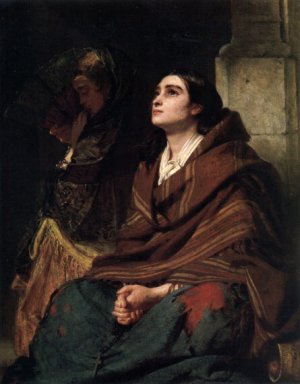 Prayer Oil painting by John Phillip