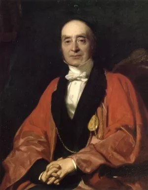 Sir Charles Lock Eastlake, PRA by John Prescott Knight - Oil Painting Reproduction