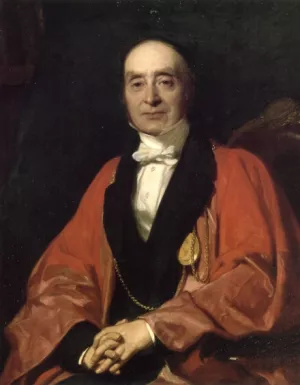 Sir Charles Lock Eastlake, PRA Oil painting by John Prescott Knight