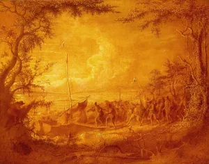 Embarkation from Communipaw by John Quidor Oil Painting