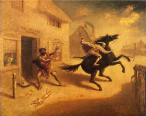 Tom Walker's flight Oil painting by John Quidor