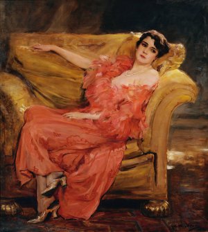 Luise Eisner, spatere Furstin Odescalchi by John Quincy Adams Oil Painting