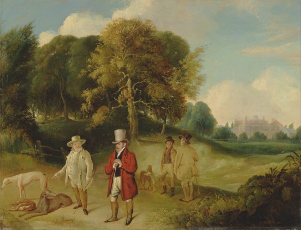 Main Product Photo of J.M.W. Turner and Walter Fawkes at Farnley Hall Painting by John R. Wildman