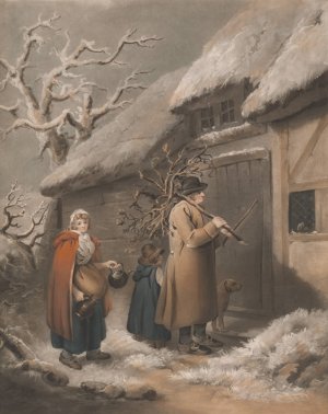 Cottage Family by John Raphael Smith Oil Painting
