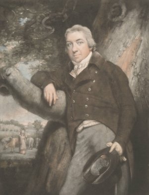 Edward Jenner, M.D. F.R.S. and c. by John Raphael Smith Oil Painting