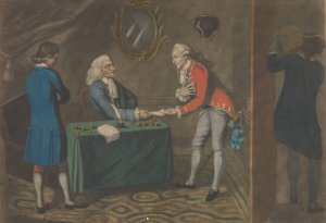 The Prodigal Son Recieves His Patrimony by John Raphael Smith Oil Painting