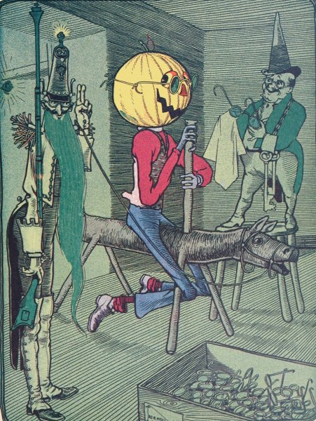 Main Product Photo of The Marvelous Land of Oz Pl.10  Painting by John Rea Neill