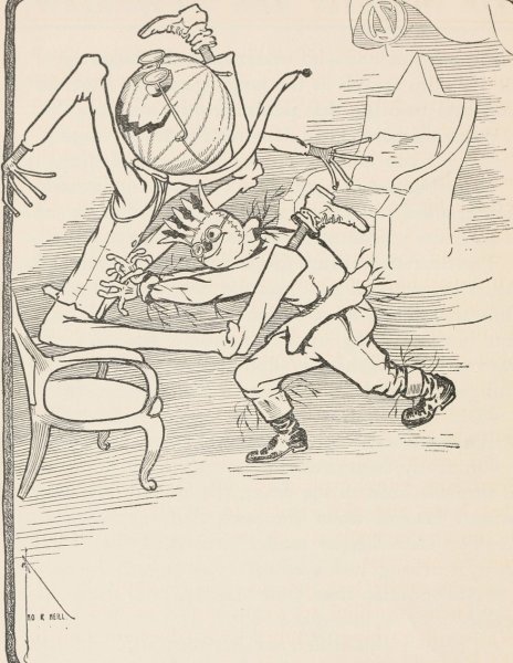 Main Product Photo of The Marvelous Land of Oz Pl.11  Painting by John Rea Neill
