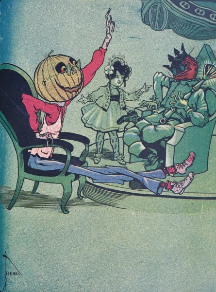 Main Product Photo of The Marvelous Land of Oz Pl.12  Painting by John Rea Neill