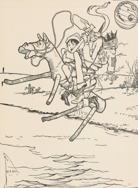 Main Product Photo of The Marvelous Land of Oz Pl.14  Painting by John Rea Neill