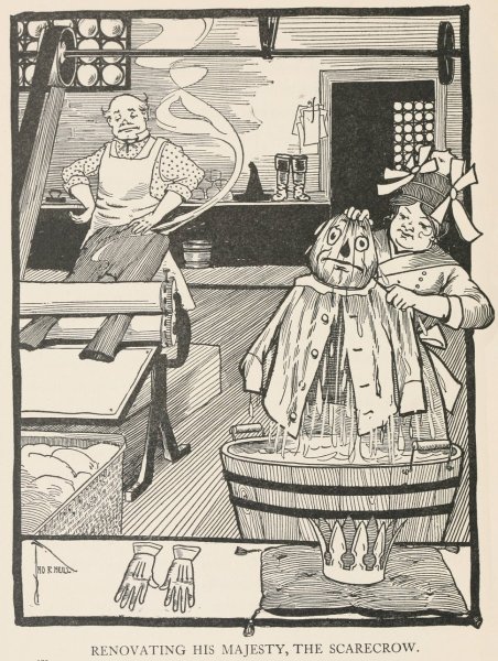 Main Product Photo of The Marvelous Land of Oz Pl.18  Painting by John Rea Neill