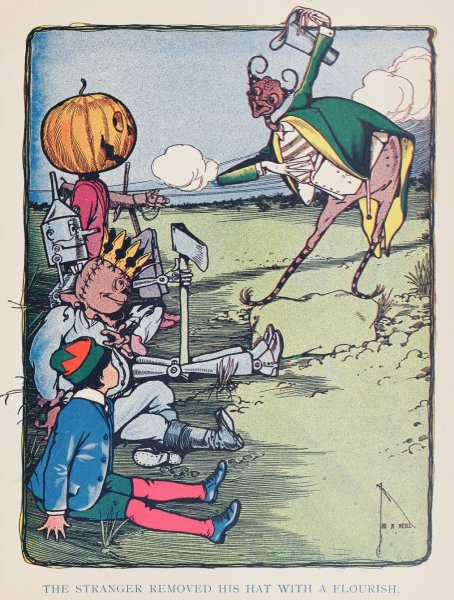 Main Product Photo of The Marvelous Land of Oz Pl.20  Painting by John Rea Neill