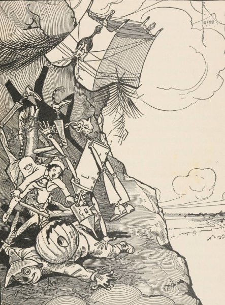 Main Product Photo of The Marvelous Land of Oz Pl.28  Painting by John Rea Neill