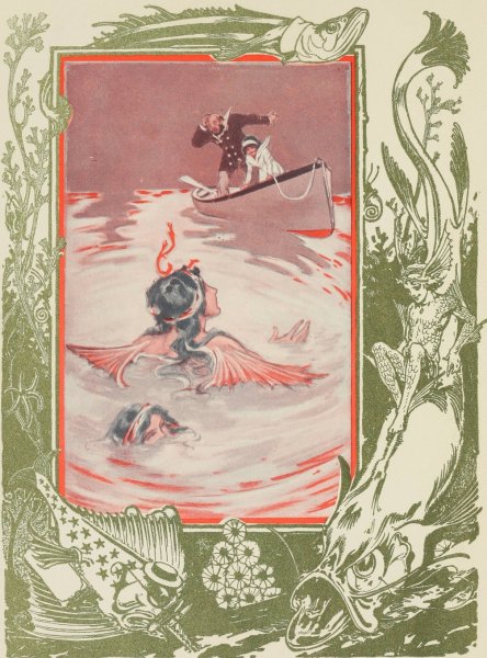The sea fairies 02  by John Rea Neill - Hand-Painted Oil Painting Reproduction
