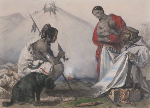 Indians Bartering by John Richard Coke Smyth Oil Painting