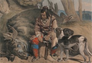 Moose Hunter by John Richard Coke Smyth Oil Painting