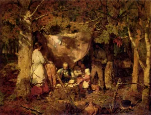 Life In The Backwoods by John Ritchie Oil Painting